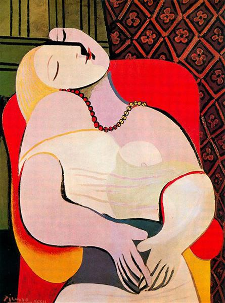 《梦》, A dream, 毕加索, 1932年