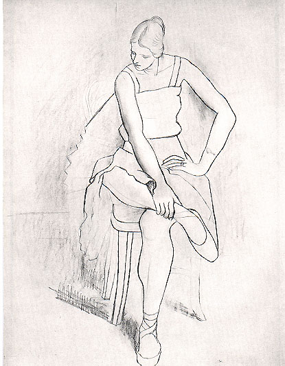 《坐着的女人,奥尔加》(Seated woman,Olga), 毕加索, 1920年